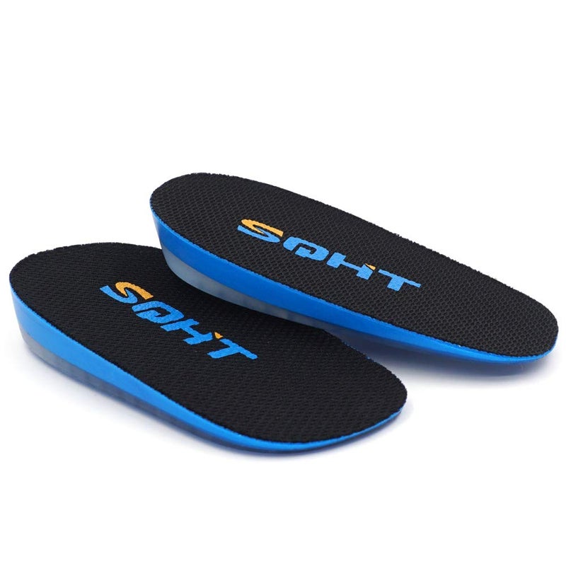 SQHT's Height Increase Insoles - Heel Shoe Lift Inserts for Achilles Tendonitis and Leg Length Discrepancy, Heel Cushion for Men & Women (Large (0.6" Height)) - Image 2